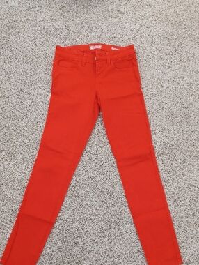 Women’s Guess Skinny Jeans In Deep Orange Size 26